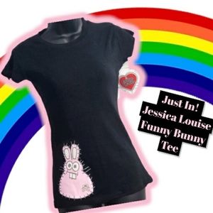 Super Kooky Cute Hot Topic Jessica Louise Y2K Funny Bunny Tee